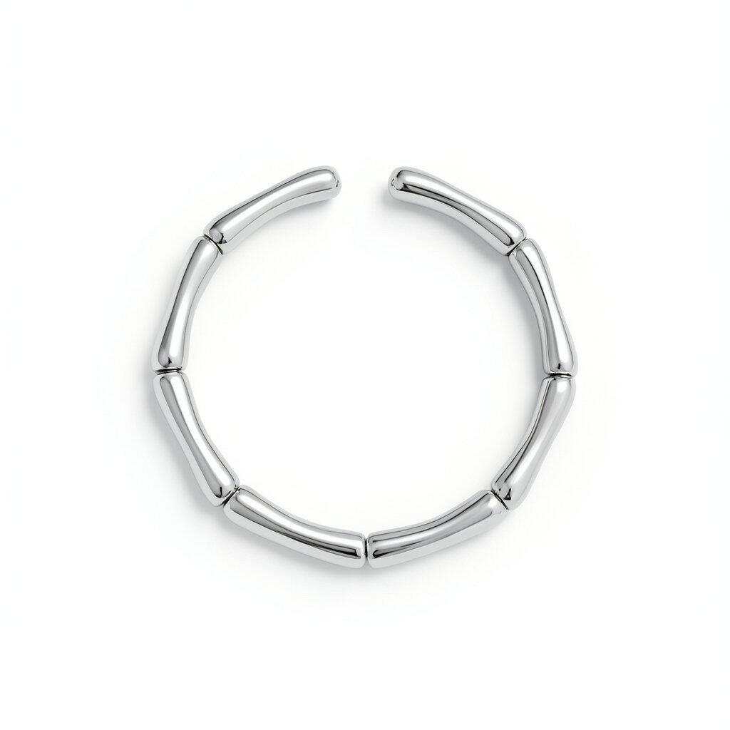 R081 Ring Gold Silver Delicate Elegant Minimal Stylish Adjustable Gift Ladies