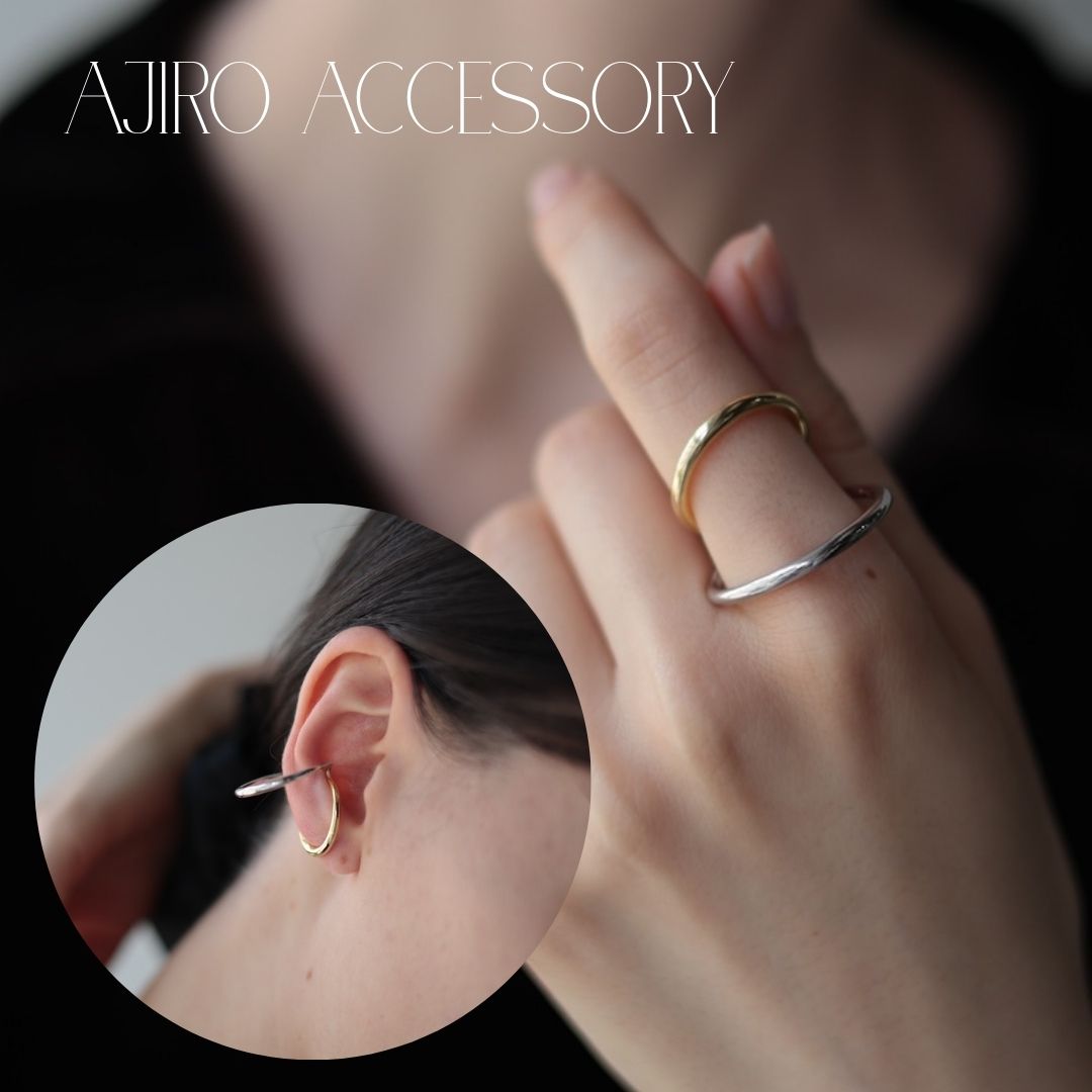 C033 silver925 original bi-color earcuff ring