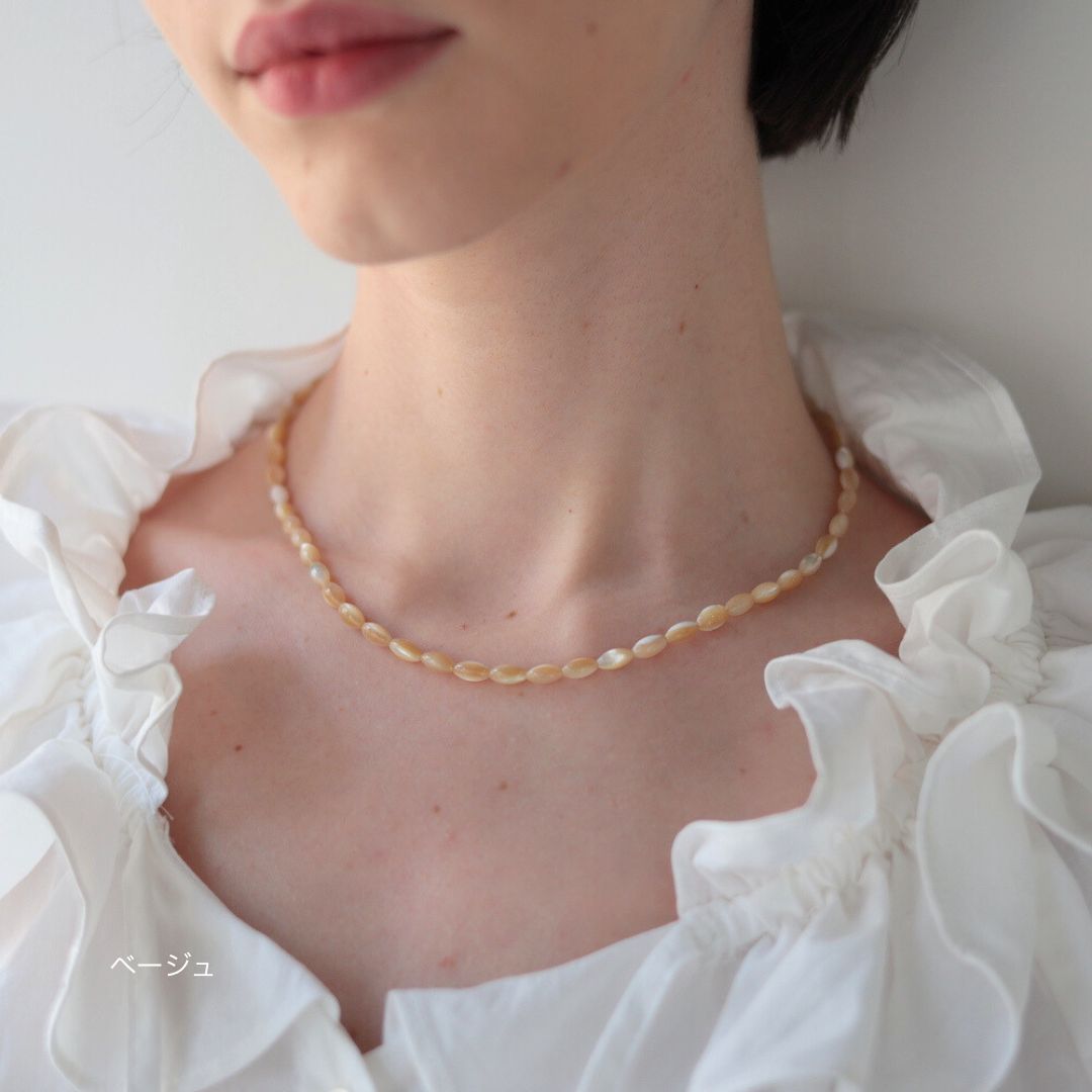 N234 stainless simple shell necklace