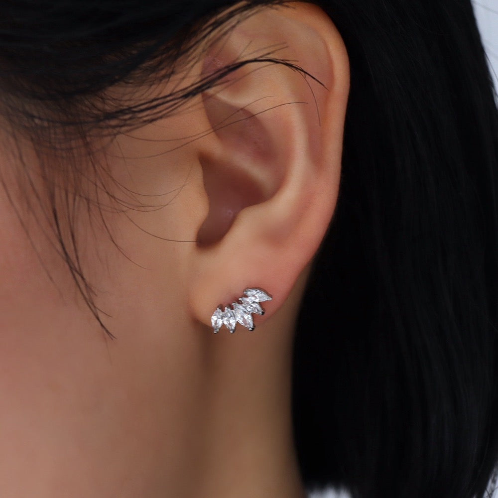 P457 stainless marquise cut pierce
