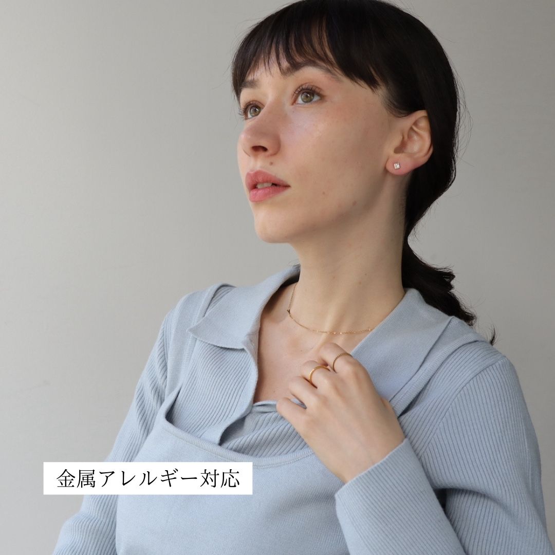 N211 stainless initial necklace