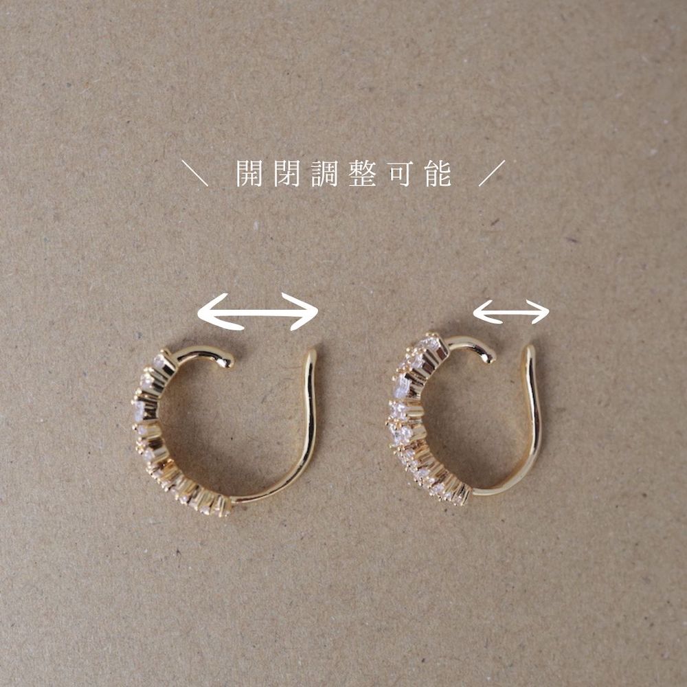 C010 zirconia ear cuff
