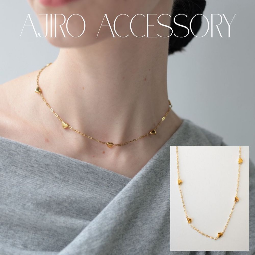 N013 stainless heart necklace