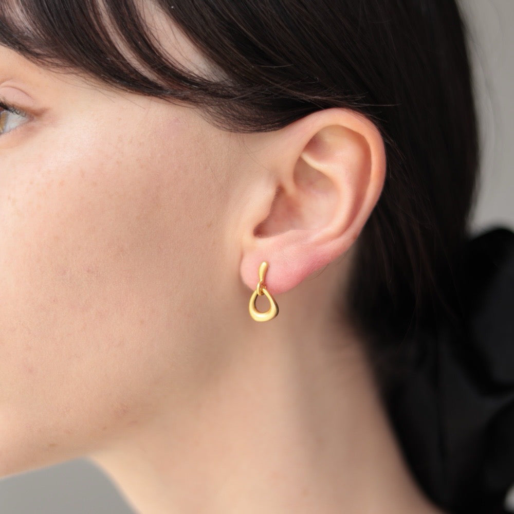 P333 matte gold drop pierce