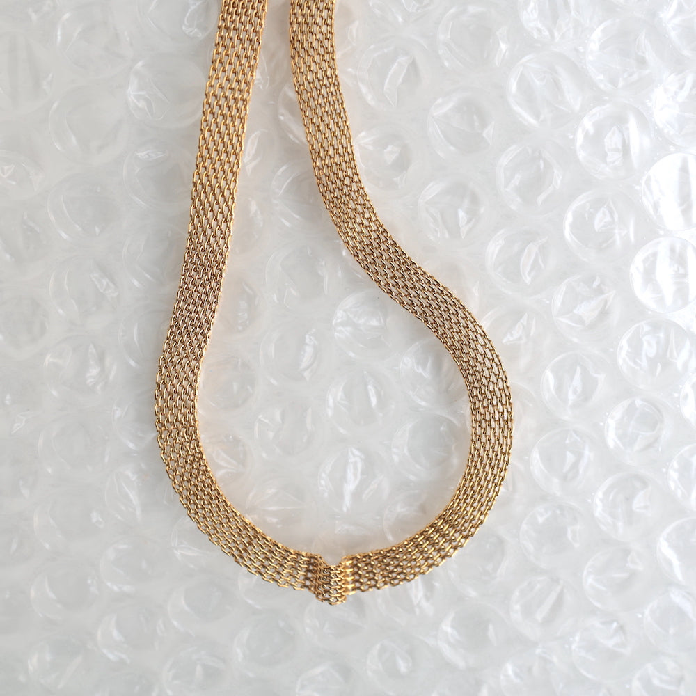 N159 stainless mesh choker necklace