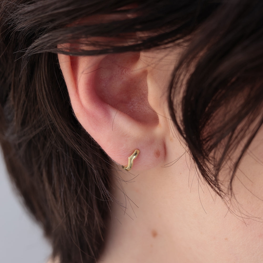 P348 silver925 v-shaped minimum hoop pierce