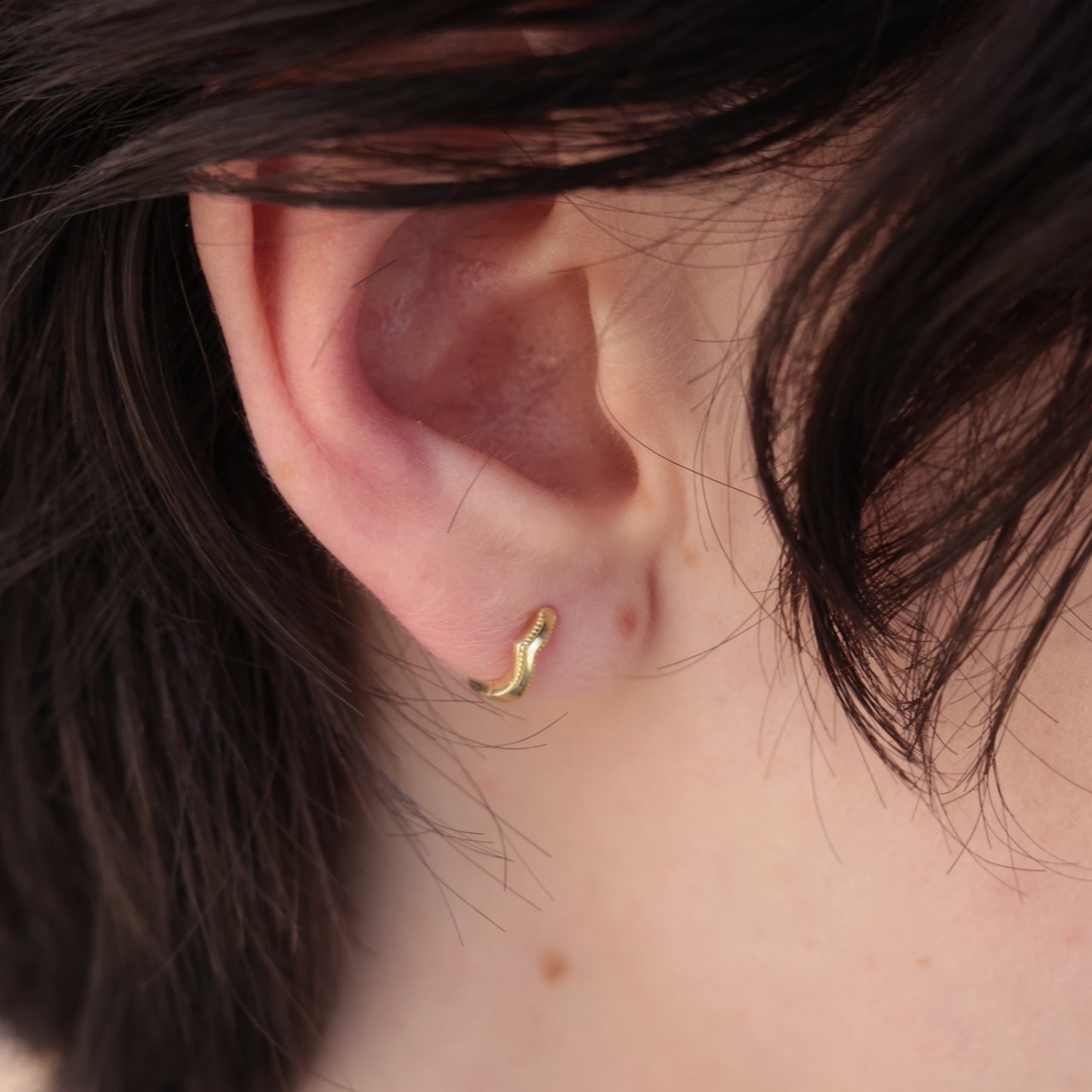 P348 silver925 v-shaped minimum hoop pierce