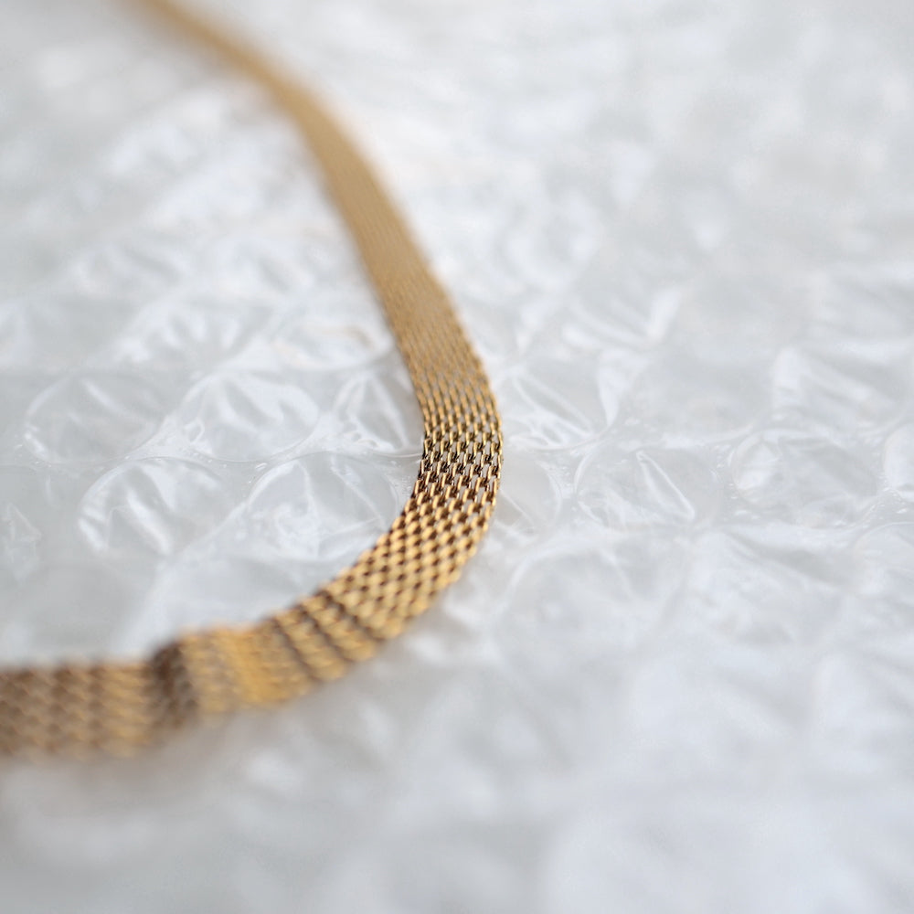 N159 stainless mesh choker necklace
