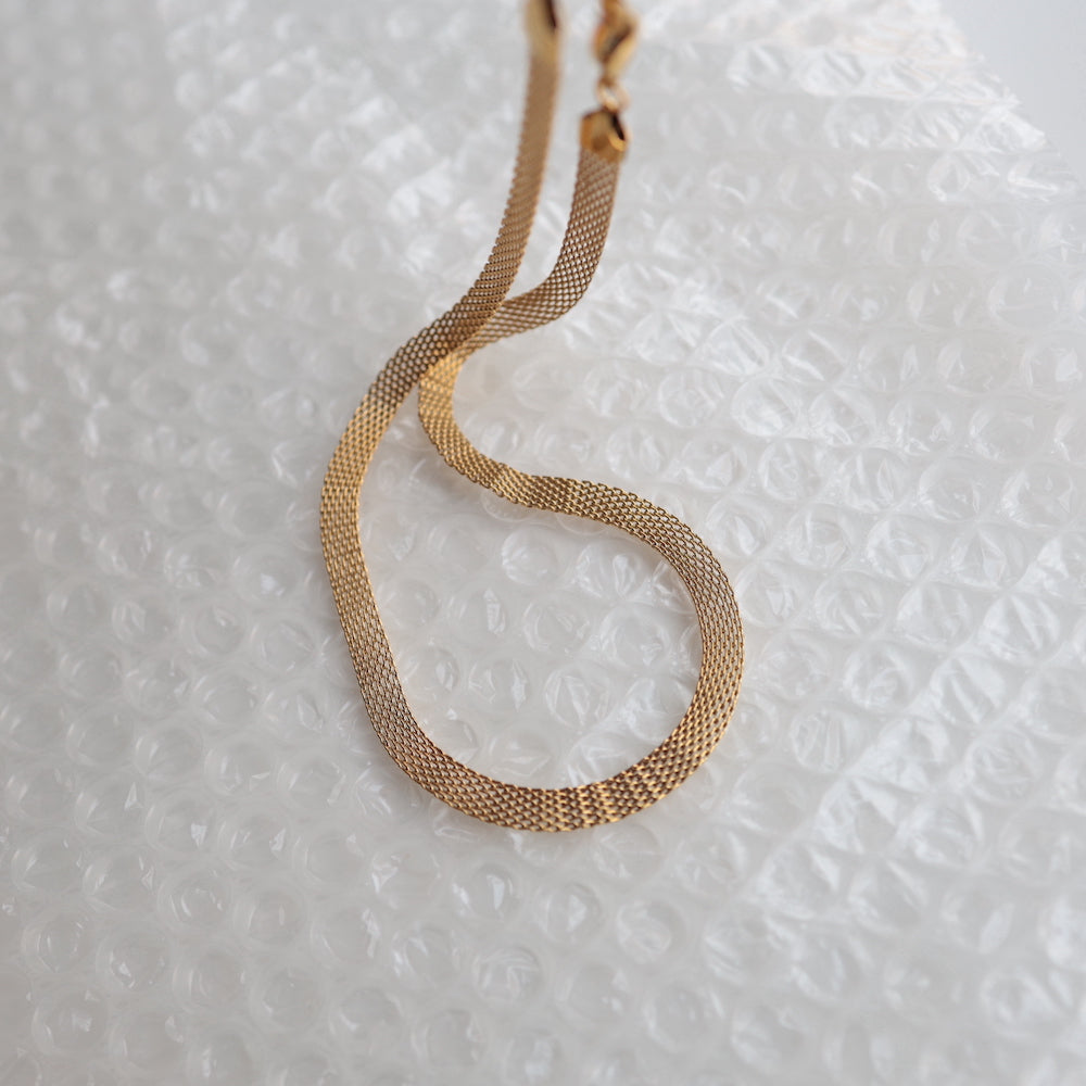 N159 stainless mesh choker necklace