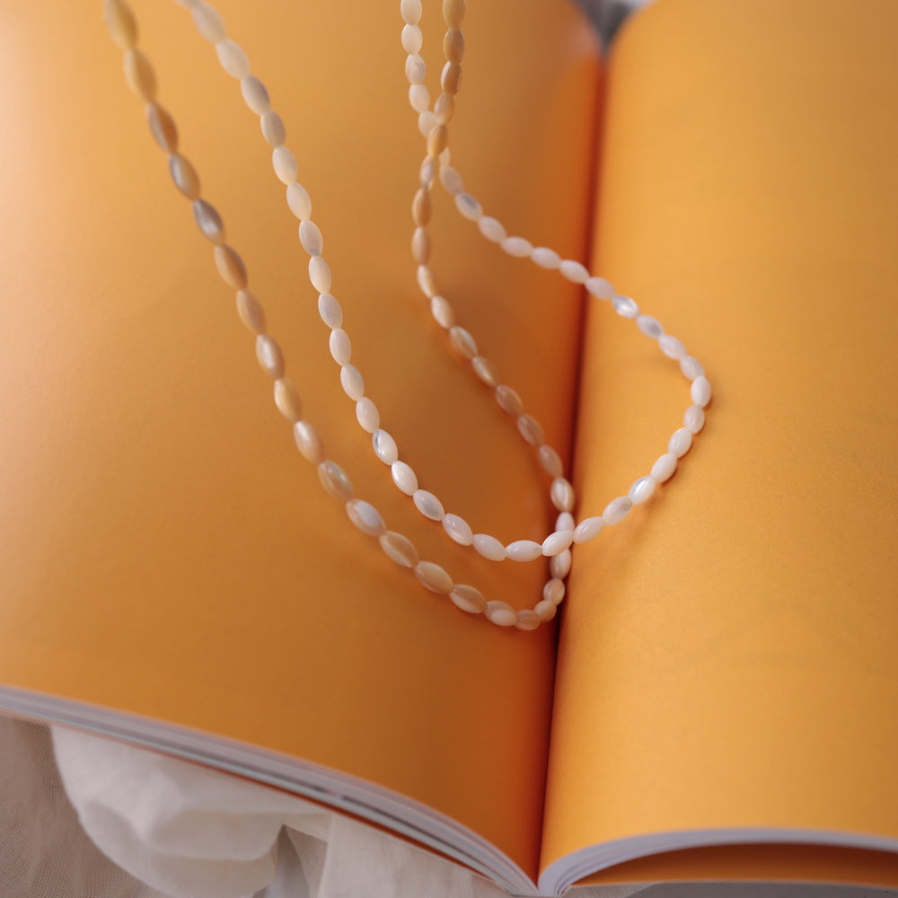 N234 stainless simple shell necklace