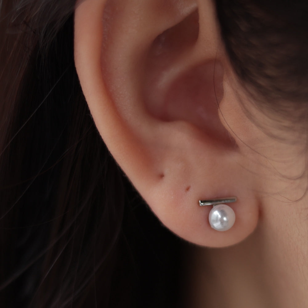 P365 silver925 pearl stick minimum pierce