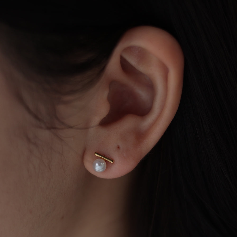 P365 silver925 pearl stick minimum pierce