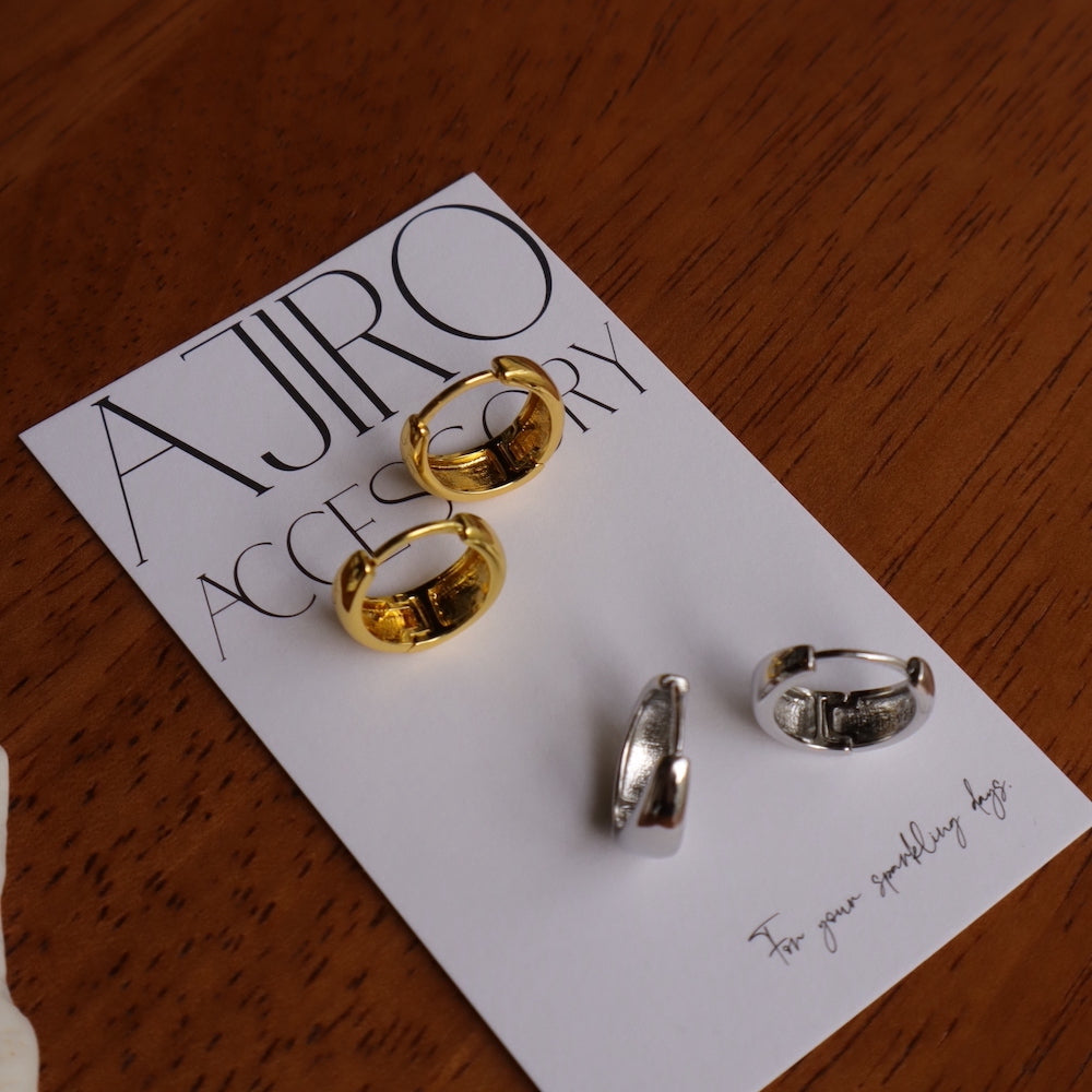 P019 silver925 catchless hoop pierce