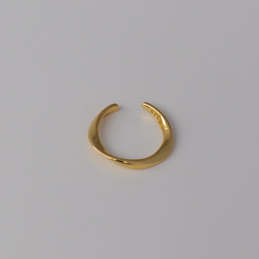 C089 silver925 slim twist earcuff