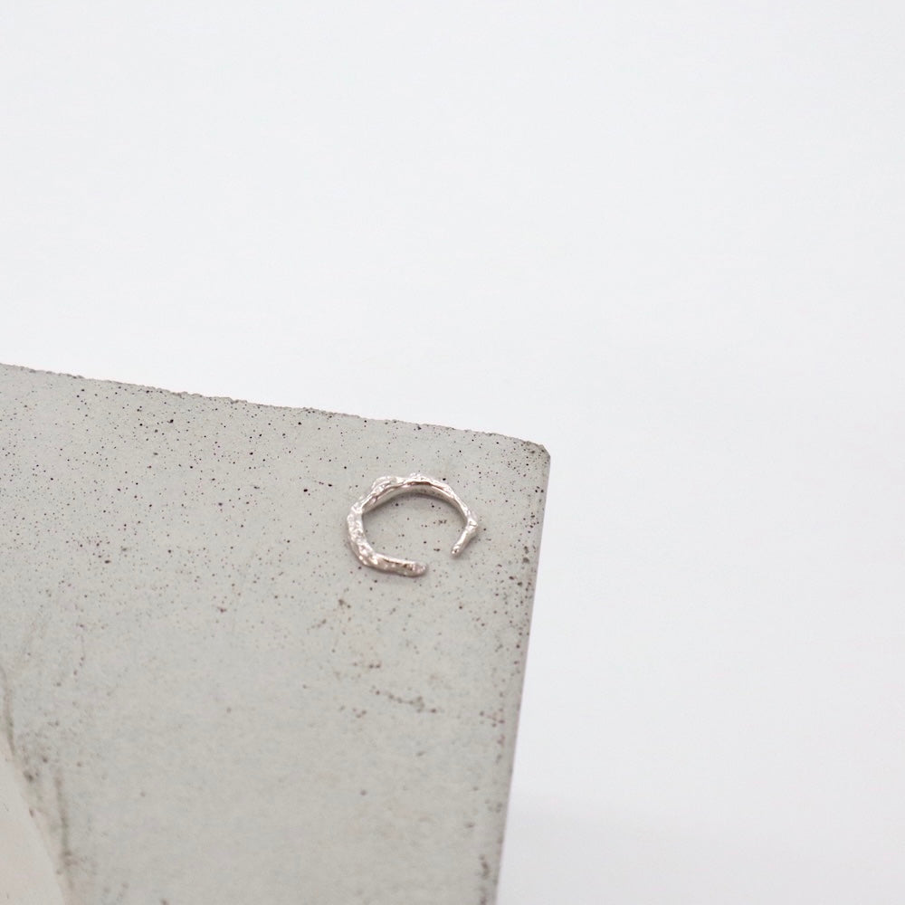C048 silver925 texture slimearcuff