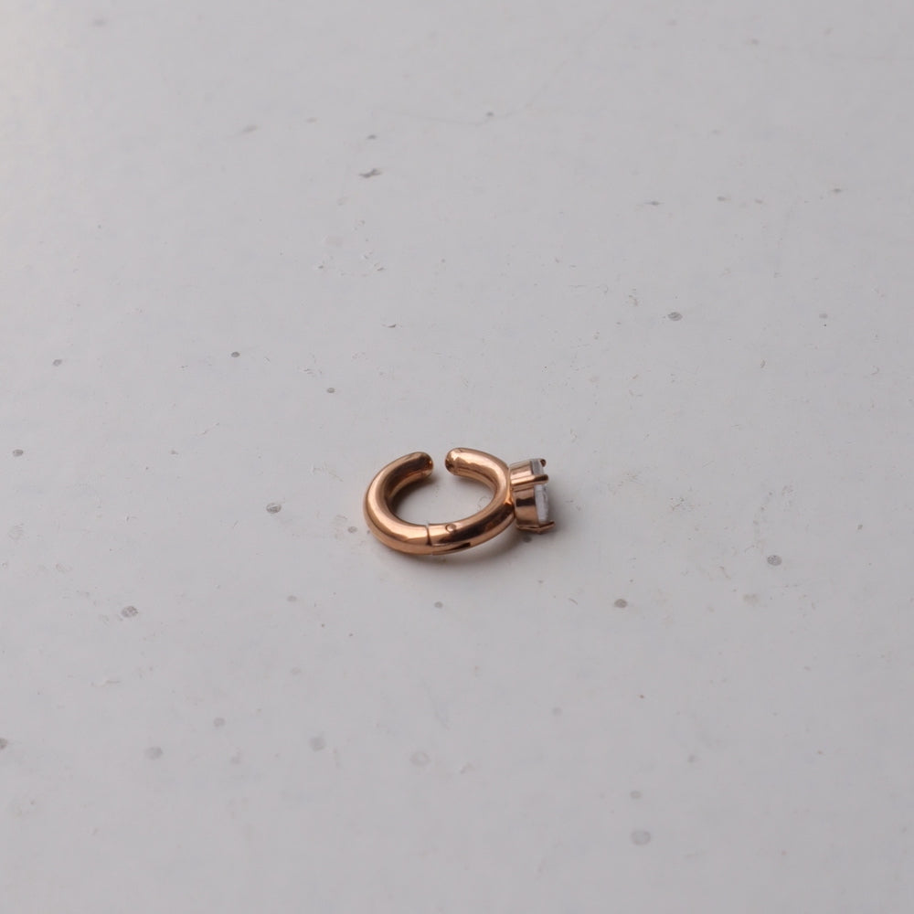 C051 stainless one drop zircon ear cuff