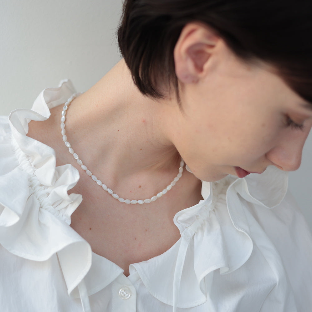 N234 stainless simple shell necklace