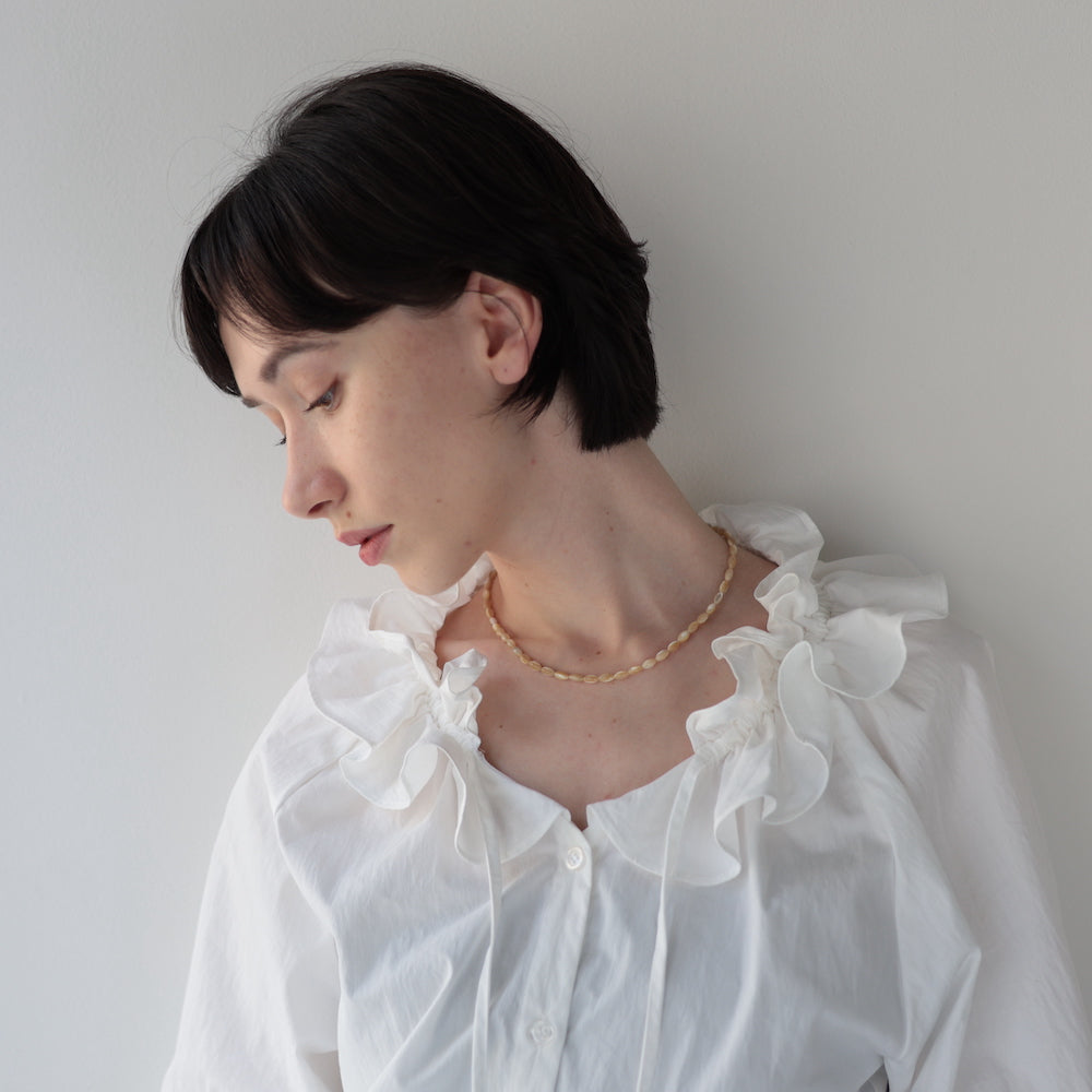 N234 stainless simple shell necklace