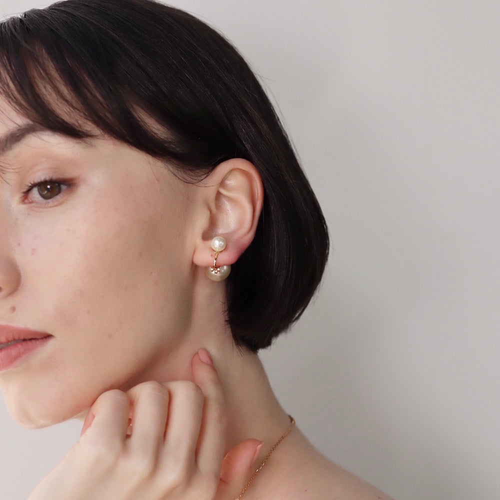 P335 2pearl oversized earring