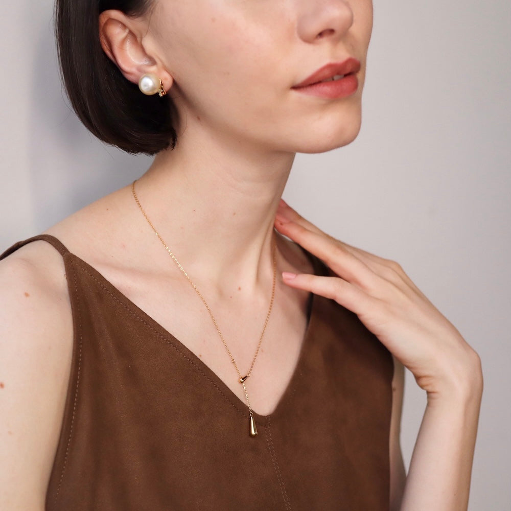 N148 stainless drop necklace