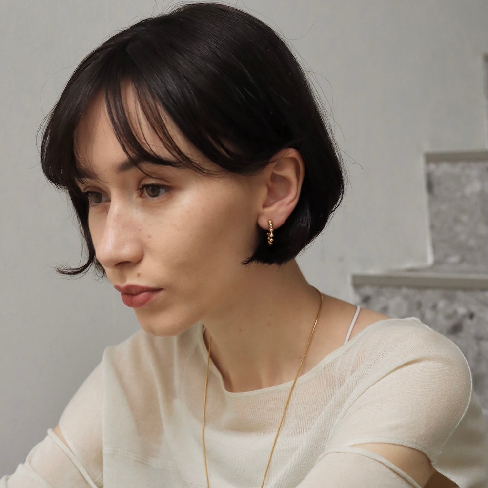 P165 stainless TSUBU-TUBU ball hoop pierce