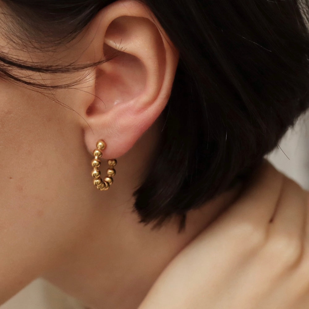 P165 stainless TSUBU-TUBU ball hoop pierce