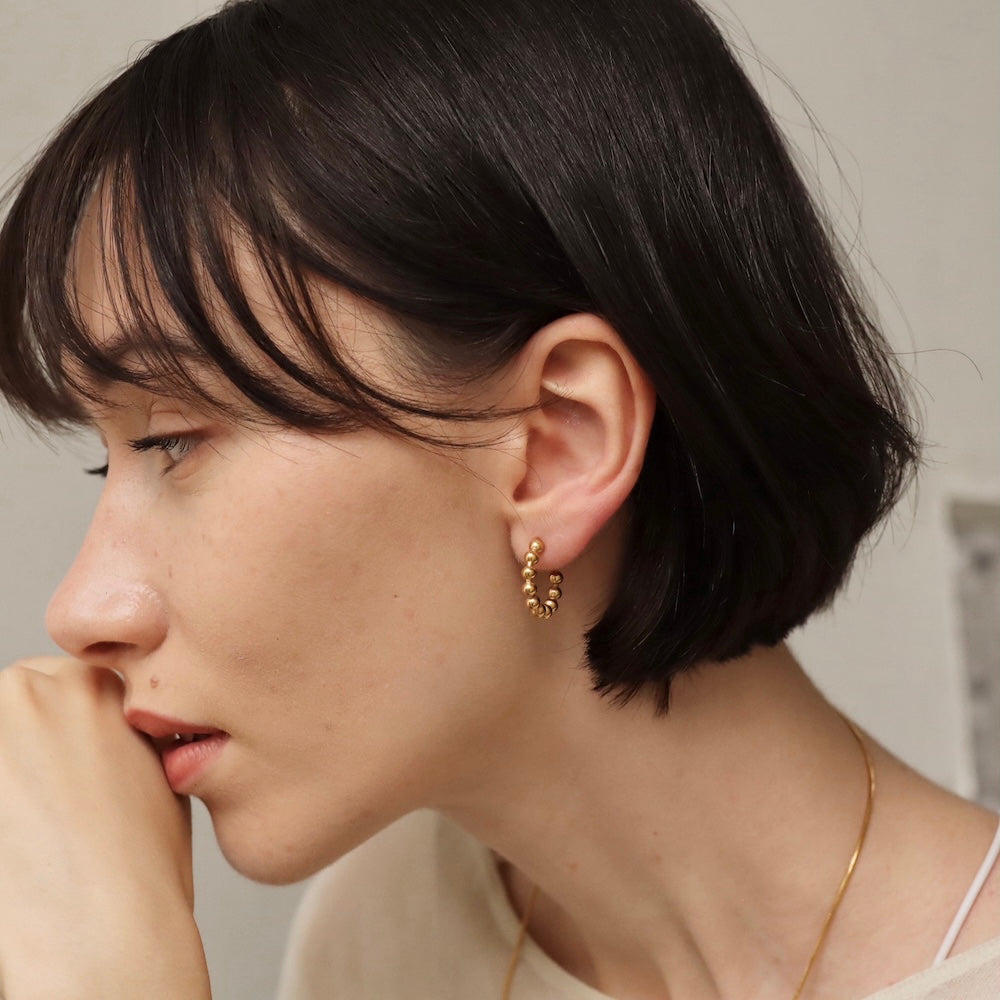 P165 stainless TSUBU-TUBU ball hoop pierce