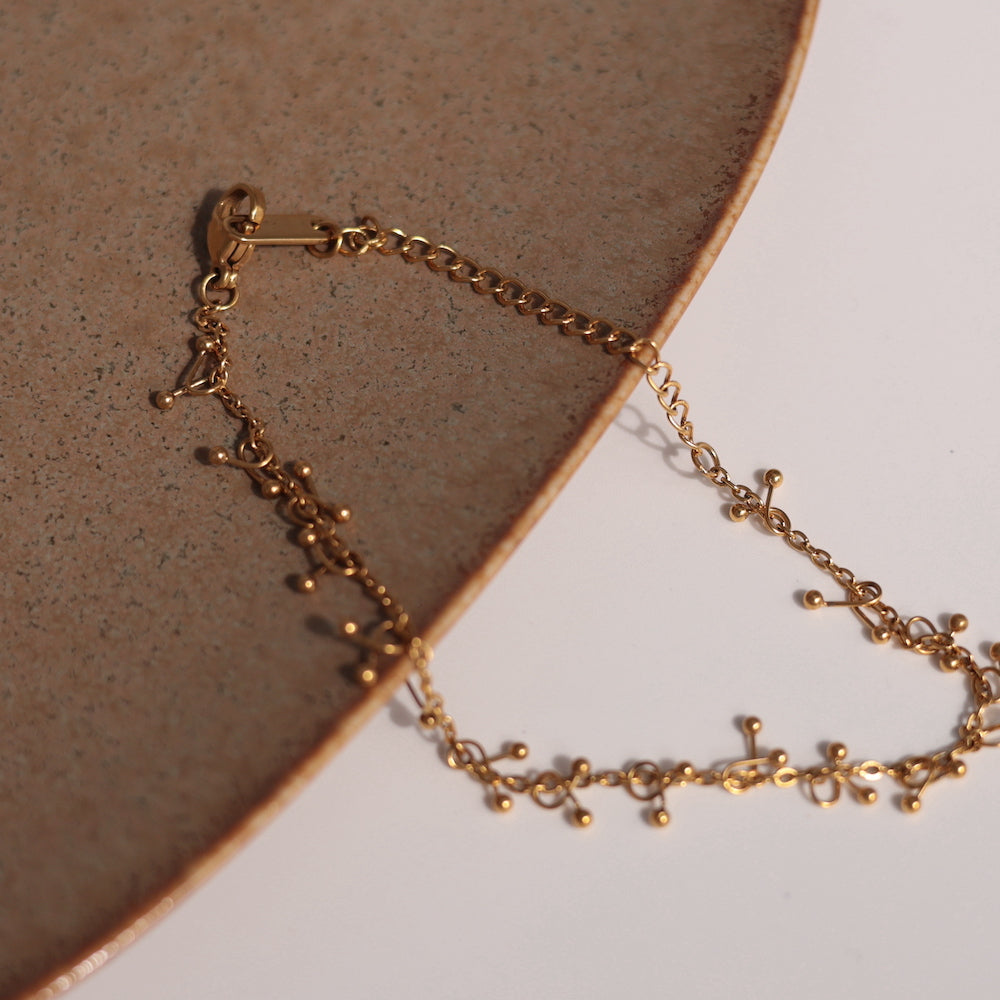 N048 stainless cherrys bracelet