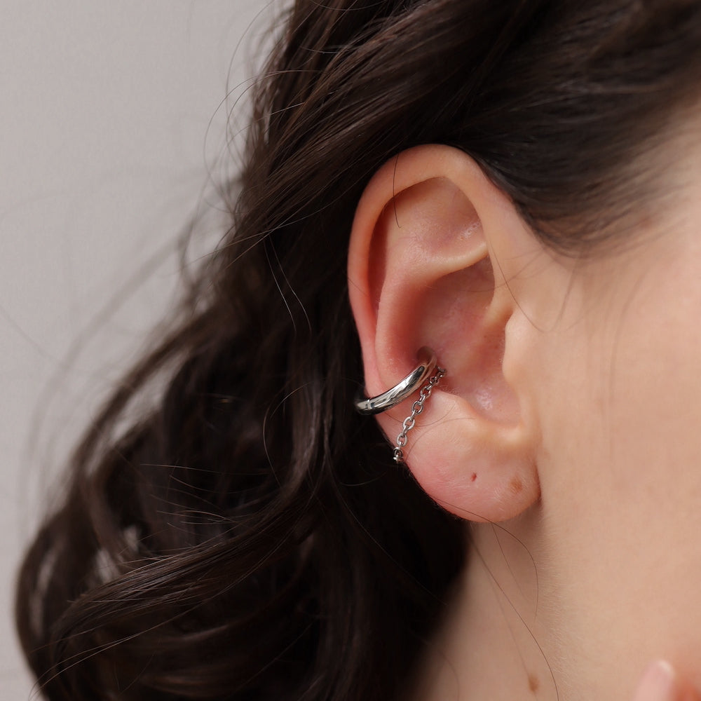 C008 stainless joint chain earcuff