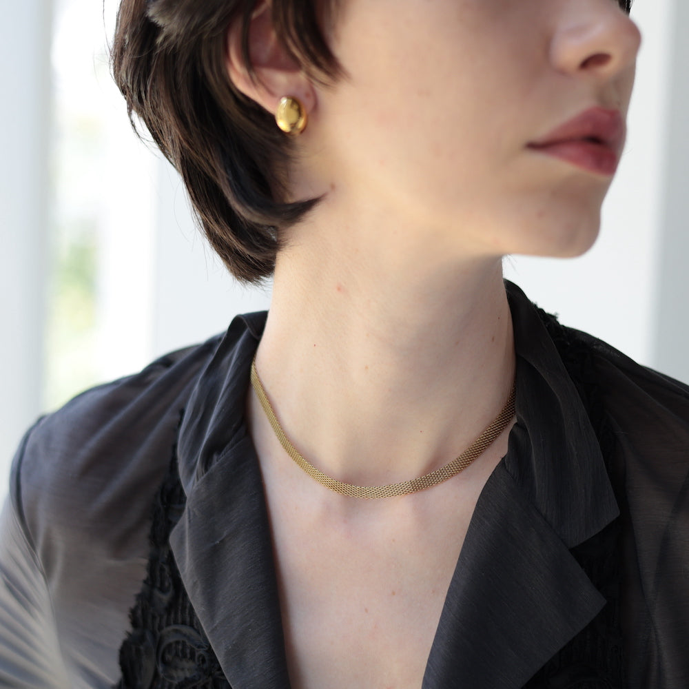 N159 stainless mesh choker necklace