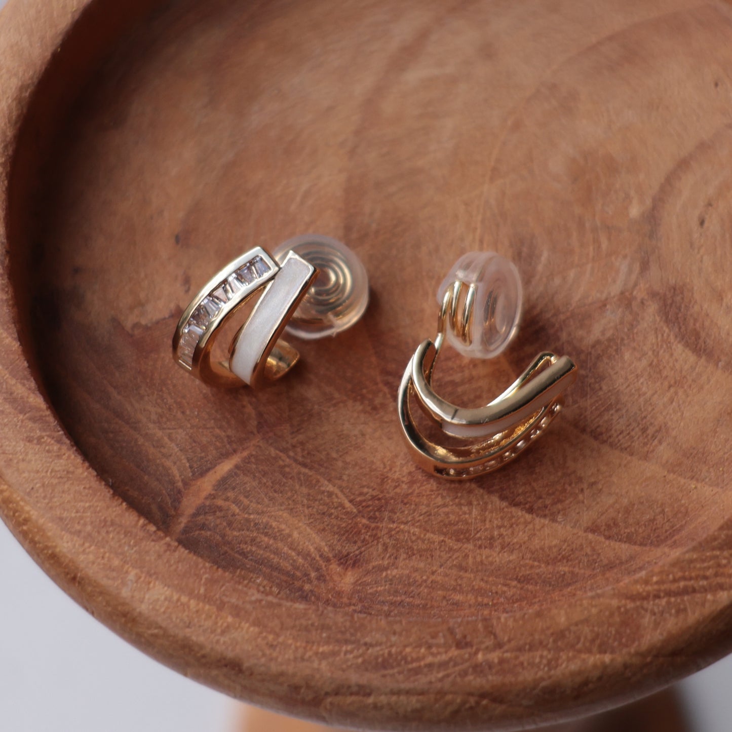 P355 shell double layer pierce/earring