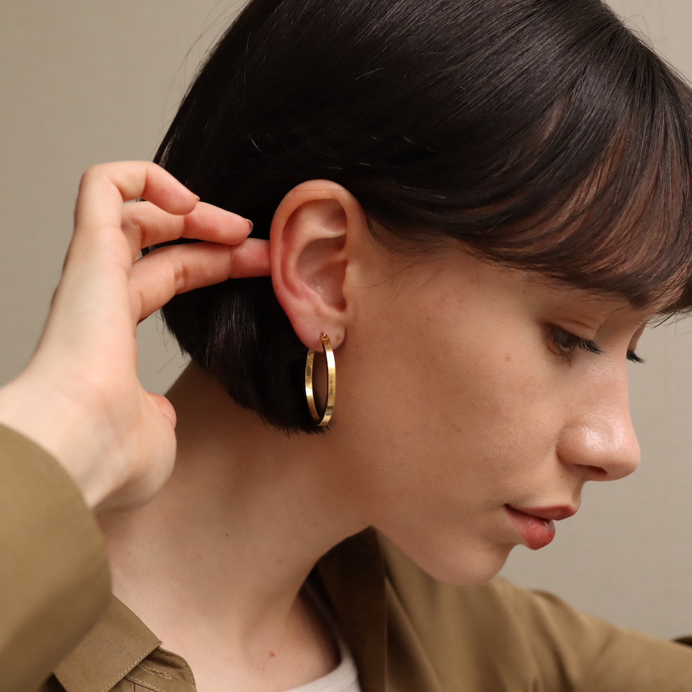 P292 stainless oversized hoop pierce