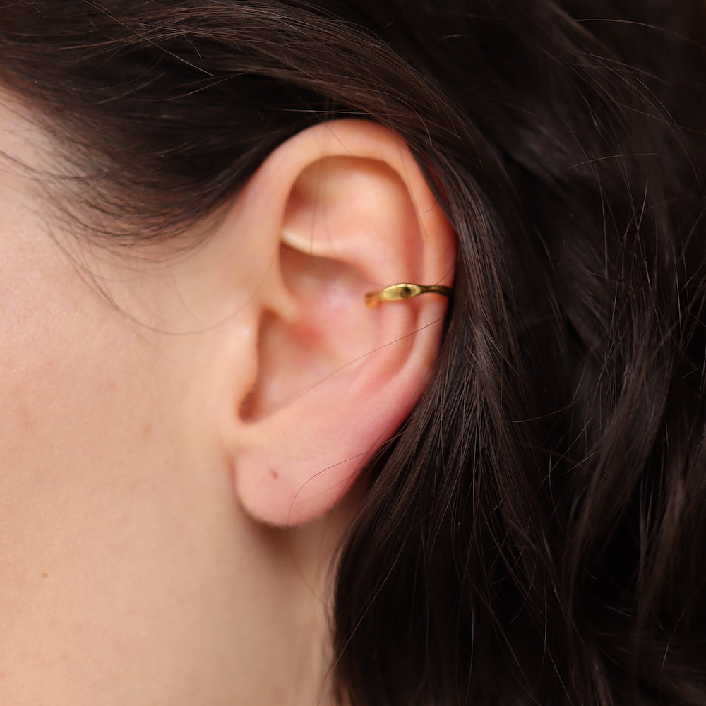 C002 silver925 pinch earcuff