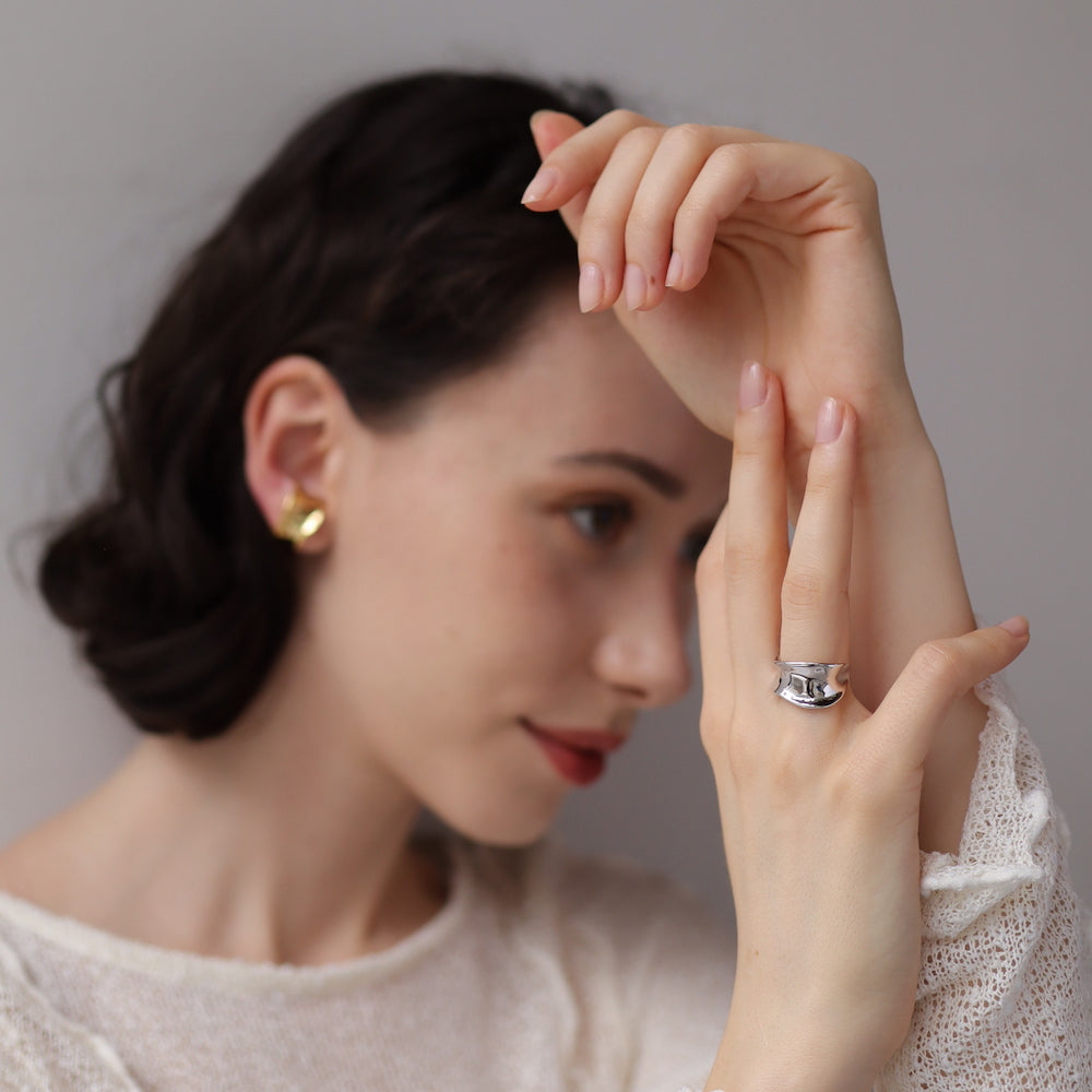 C135 silver925 nuance earcuff ring