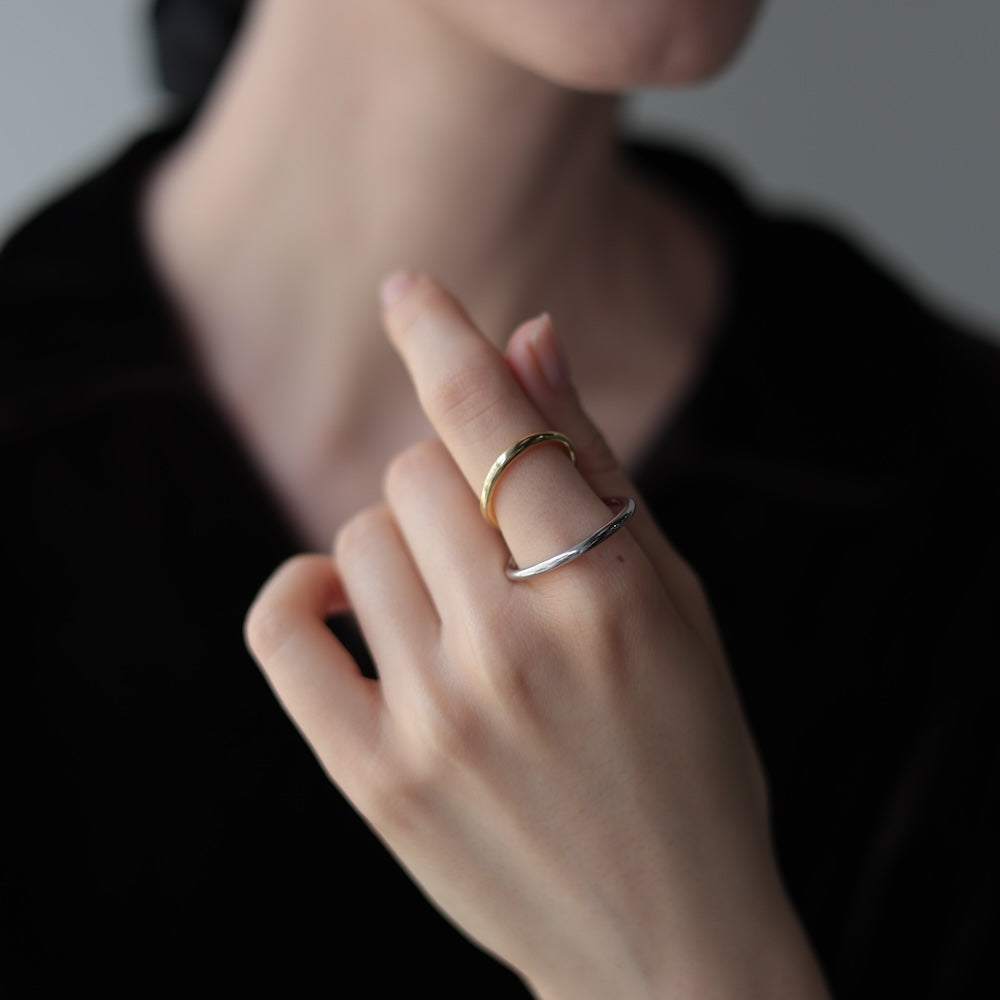 C033 silver925 original bi-color earcuff ring