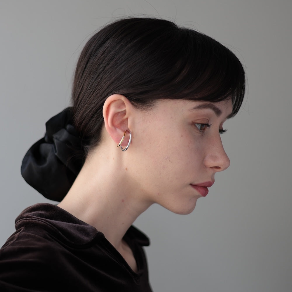 C033 silver925 original bi-color earcuff ring