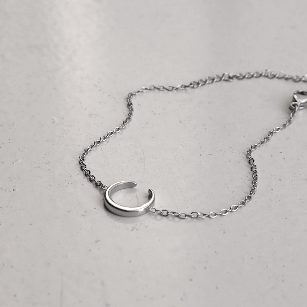 N053 stainless moon bracelet