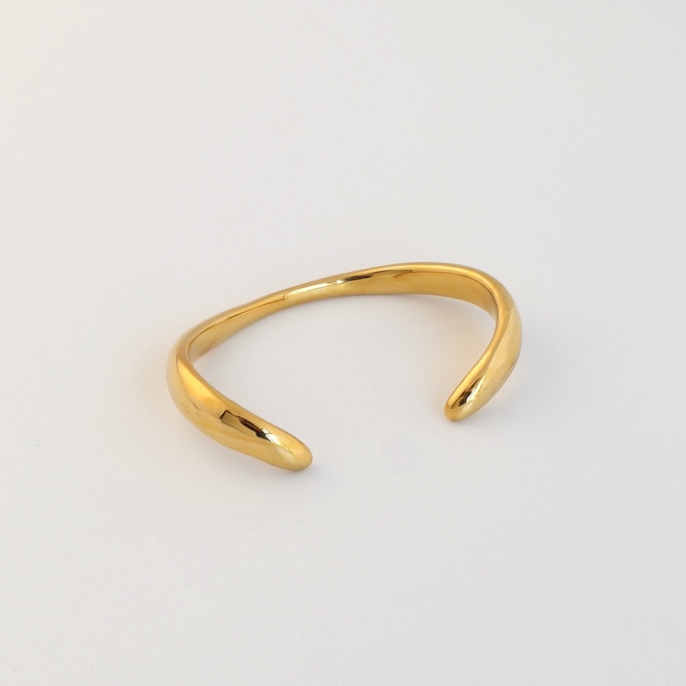 N213 stainless plump oversized bangle