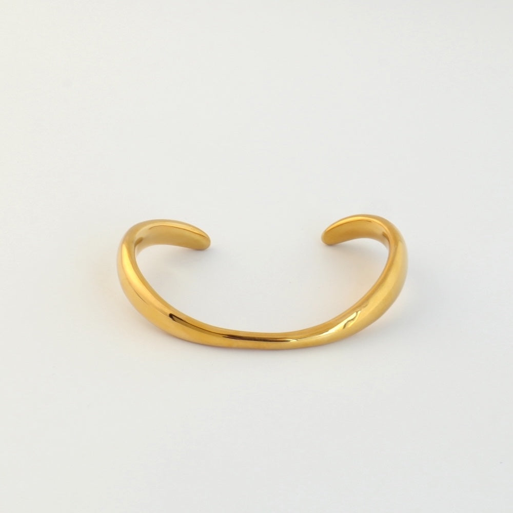 N213 stainless plump oversized bangle