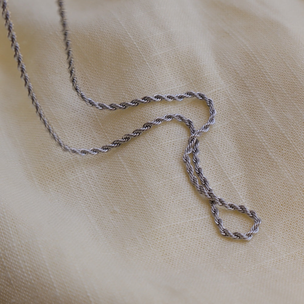 N131 stainless rope chain long necklace