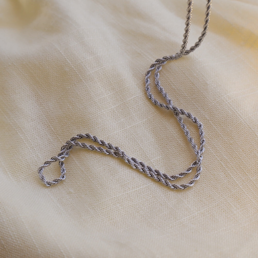 N131 stainless rope chain long necklace