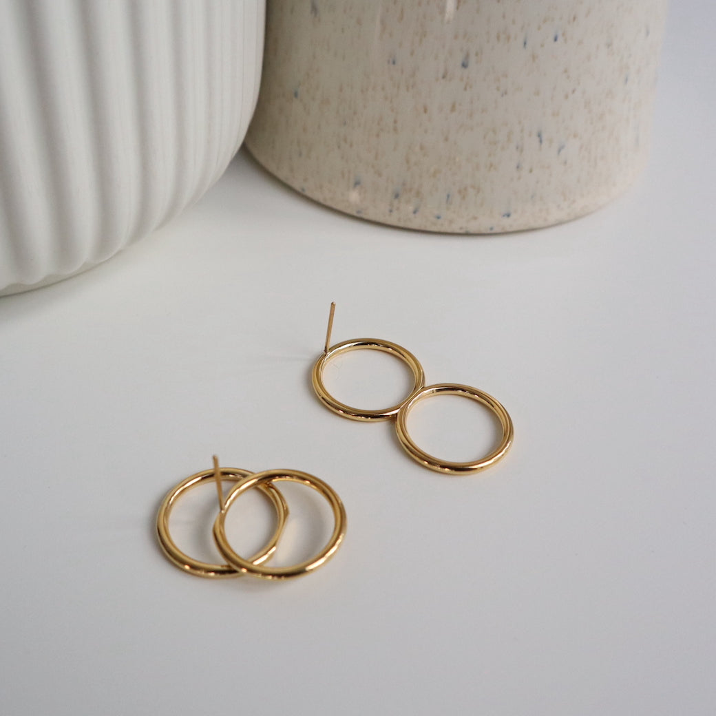 P361 stainless asymmetry circle pierce