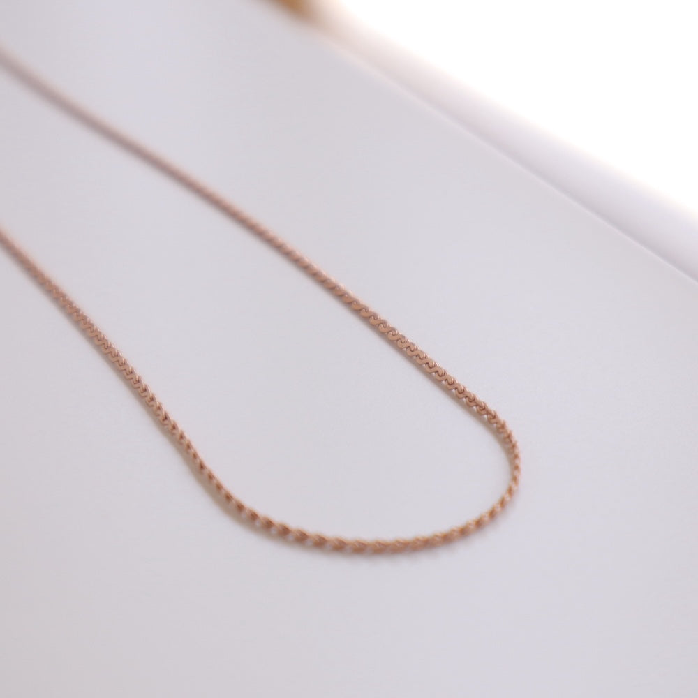 N163 stainless slim necklace
