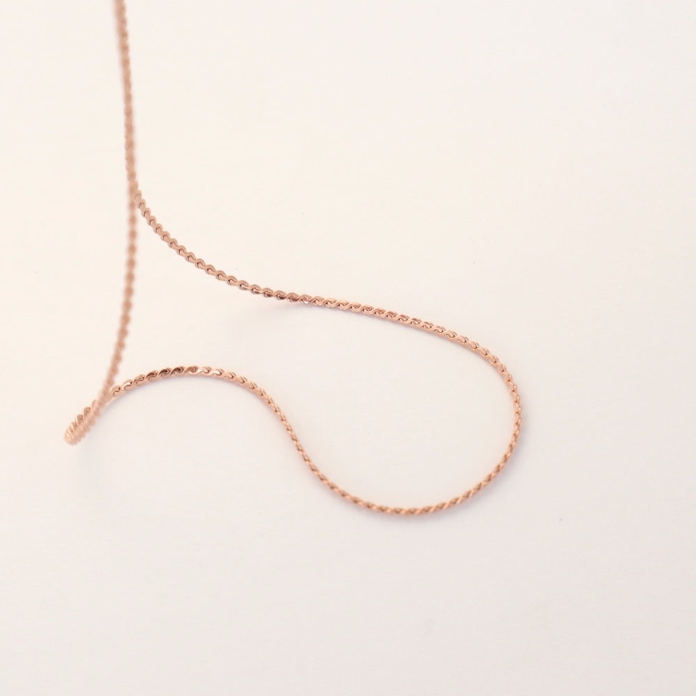 N163 stainless slim necklace