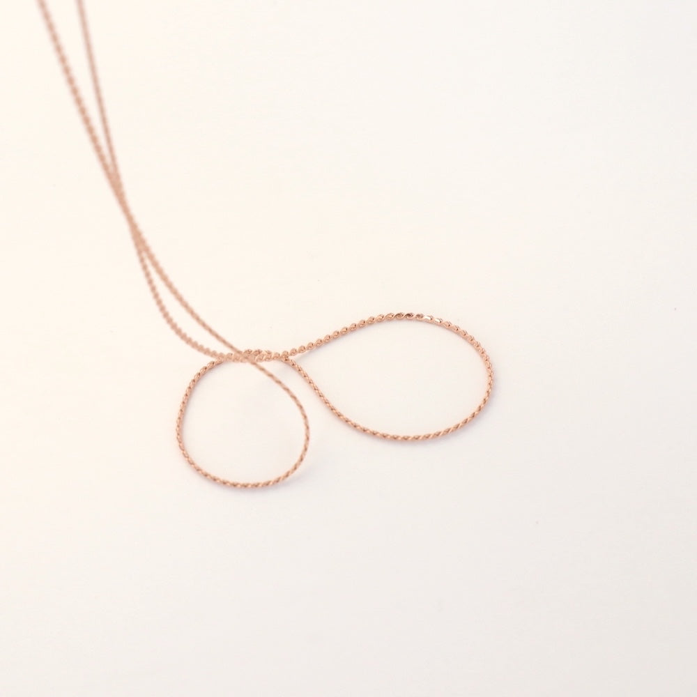N163 stainless slim necklace