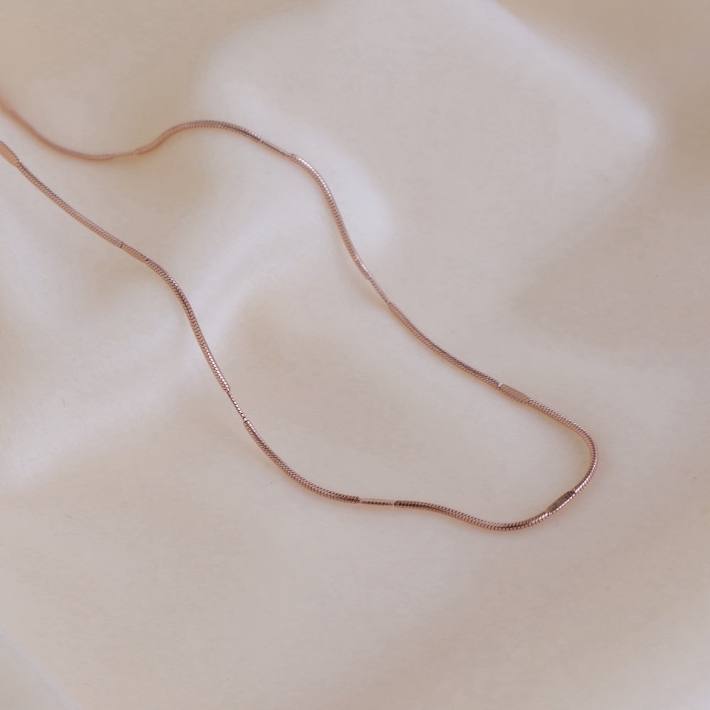 N135 stainless press snake chain necklace