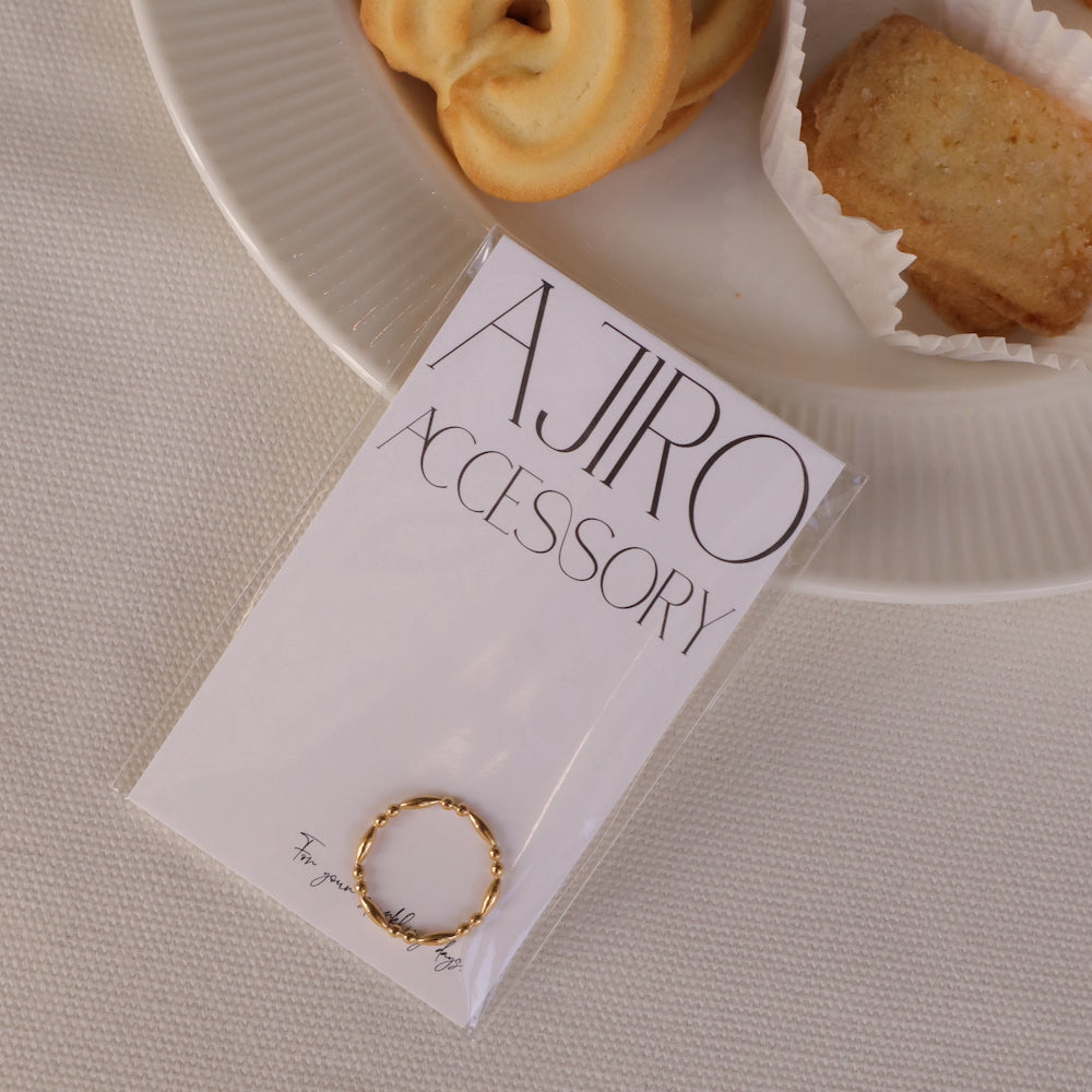 R055 stainless point dot ring