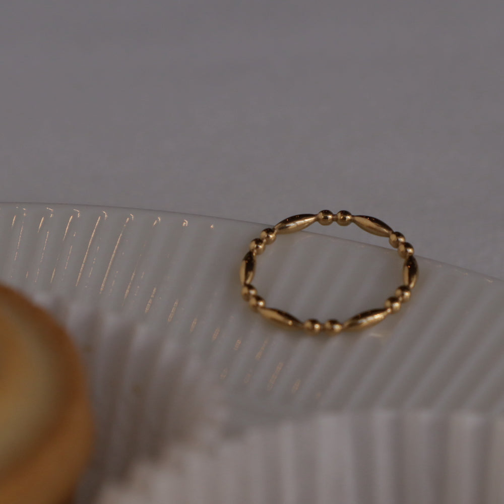 R055 stainless point dot ring