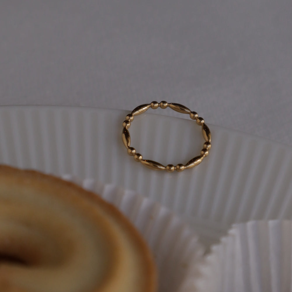 R055 stainless point dot ring