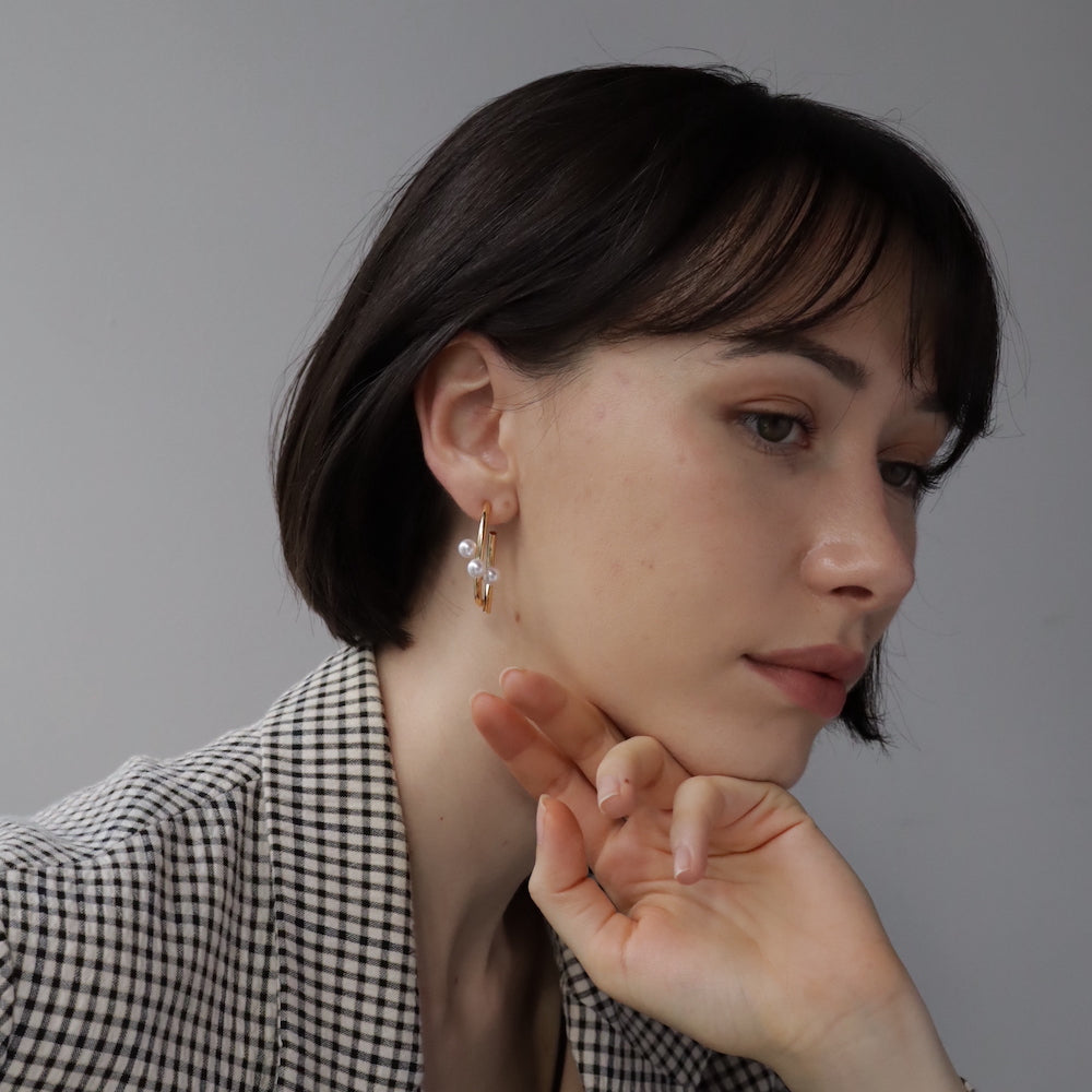 P339 unique hoop pearl pierce